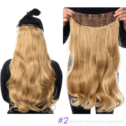 Silike Clip In Hair Extensions 24 Inch  comb clips Hair  17 Colors Available Synthetic Heat Resistant Fiber Hair Extension